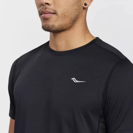 Tops | Clothing*saucony Men's Stopwatch Short Sleeve Black