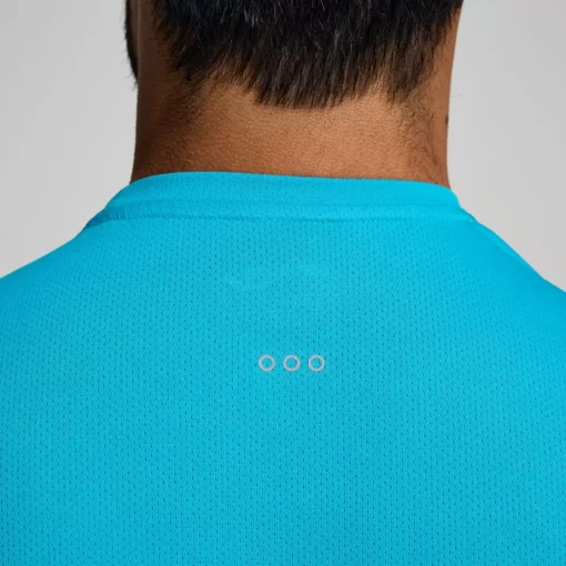 Tops | Clothing*saucony Men's Stopwatch Short Sleeve ViZiBlue