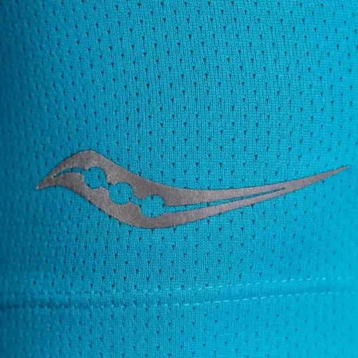 Tops | Clothing*saucony Men's Stopwatch Short Sleeve ViZiBlue