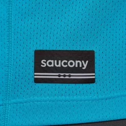Tops | Clothing*saucony Men's Stopwatch Short Sleeve ViZiBlue
