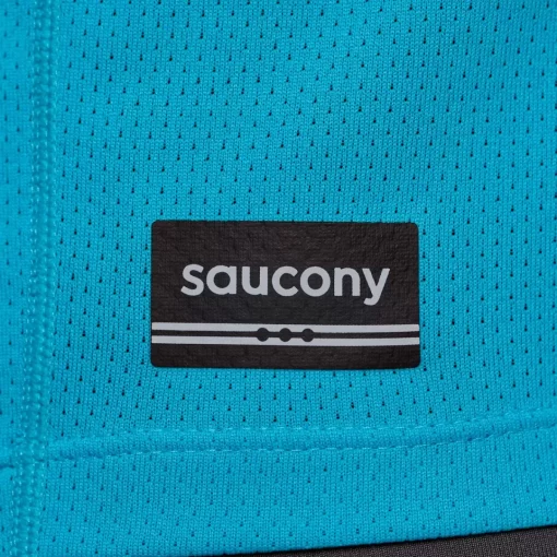 Tops | Clothing*saucony Men's Stopwatch Short Sleeve ViZiBlue