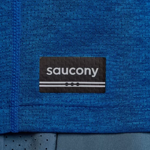 Tops*saucony Men's Stopwatch Singlet Superblue Heather