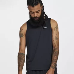 Tops*saucony Men's Stopwatch Singlet Black