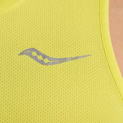 Tops*saucony Men's Stopwatch Singlet Citron