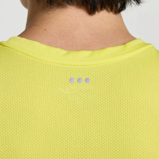 Tops*saucony Men's Stopwatch Singlet Citron