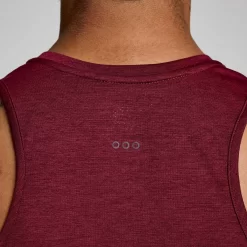 Tops*saucony Men's Stopwatch Singlet Sundown Heather