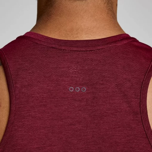 Tops*saucony Men's Stopwatch Singlet Sundown Heather