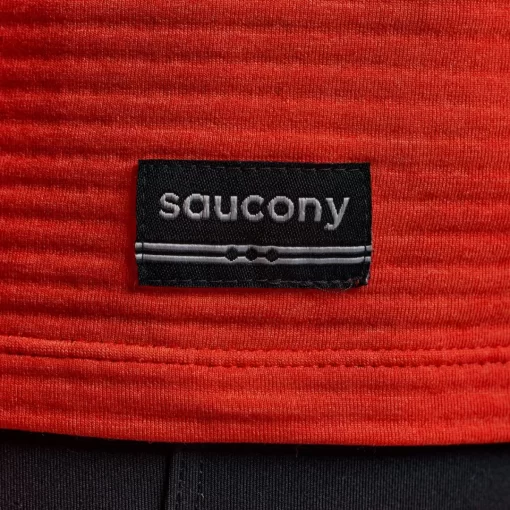 Clothing | Apparel*saucony Men's Triumph 3D 1/2 Zip Infrared Heather