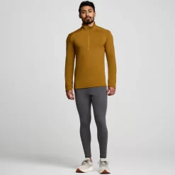 Clothing | Apparel*saucony Men's Triumph 3D 1/2 Zip Bronze Heather