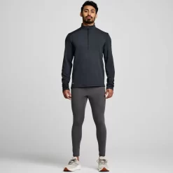 Clothing | Apparel*saucony Men's Triumph 3D 1/2 Zip Black Heather
