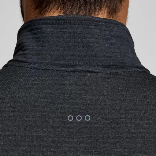 Clothing | Apparel*saucony Men's Triumph 3D 1/2 Zip Black Heather
