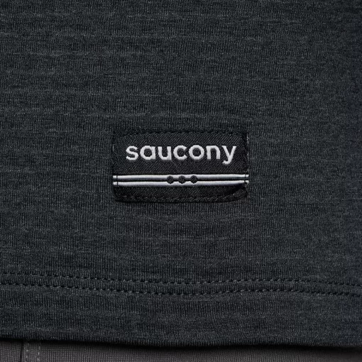 Clothing | Apparel*saucony Men's Triumph 3D 1/2 Zip Black Heather