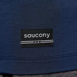 Tops*saucony Men's Triumph Short Sleeve Navy