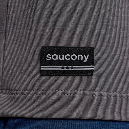 Tops*saucony Men's Triumph Short Sleeve Carbon
