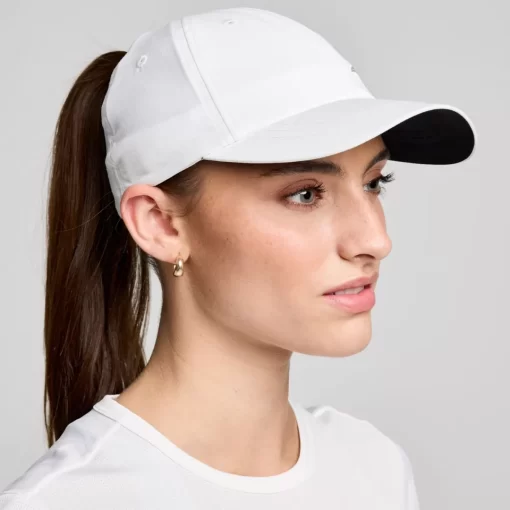 Accessories*saucony Outpace Pony Hat White Graphic