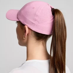 Accessories*saucony Outpace Pony Hat Orchid Graphic