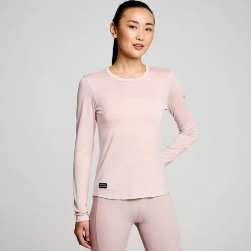Tops | Clothing*saucony Peregrine Merino Long Sleeve Smoke Heather