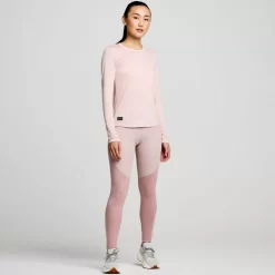 Tops | Clothing*saucony Peregrine Merino Long Sleeve Smoke Heather