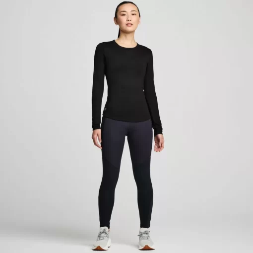 Tops | Clothing*saucony Peregrine Merino Long Sleeve Black
