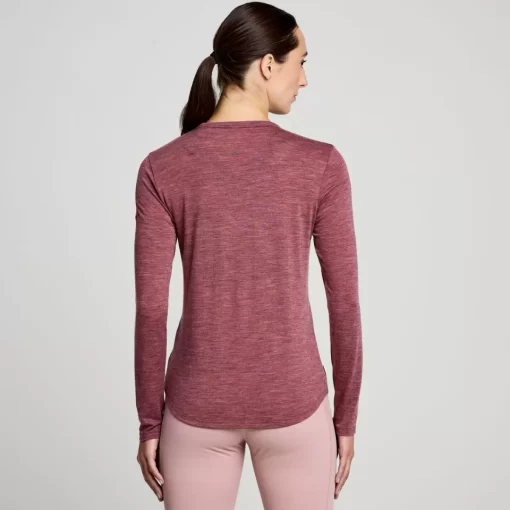 Tops | Clothing*saucony Peregrine Merino Long Sleeve Sundown Heather