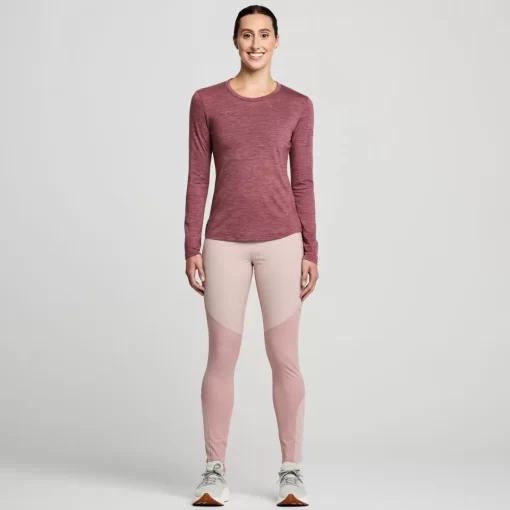 Tops | Clothing*saucony Peregrine Merino Long Sleeve Sundown Heather