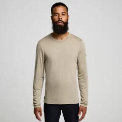 Clothing | Apparel*saucony Peregrine Merino Long Sleeve Coffee Heather