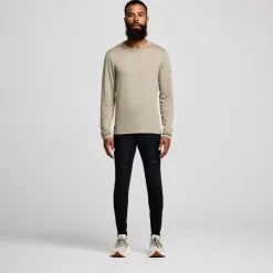 Clothing | Apparel*saucony Peregrine Merino Long Sleeve Coffee Heather