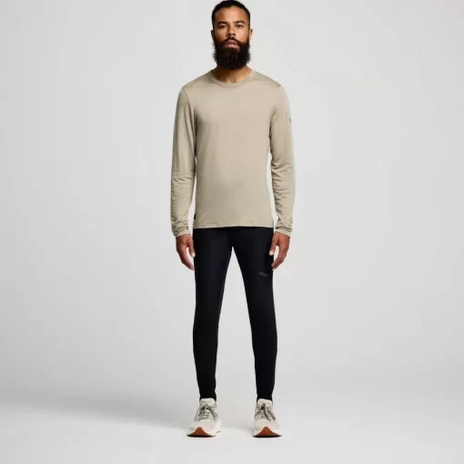 Clothing | Apparel*saucony Peregrine Merino Long Sleeve Coffee Heather