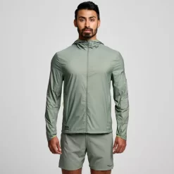 Tops*saucony Peregrine Packaway Jacket Bough