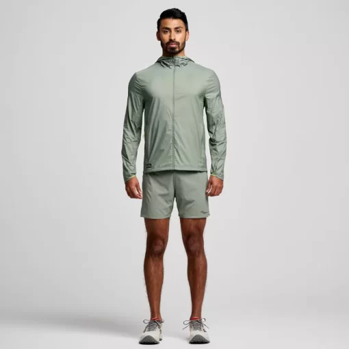 Tops*saucony Peregrine Packaway Jacket Bough