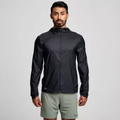 Tops*saucony Peregrine Packaway Jacket Black
