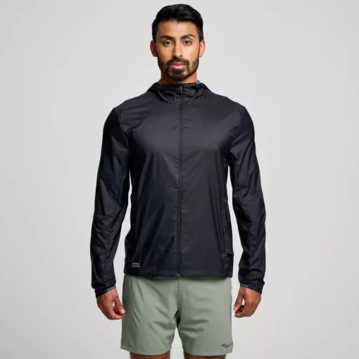Tops*saucony Peregrine Packaway Jacket Black
