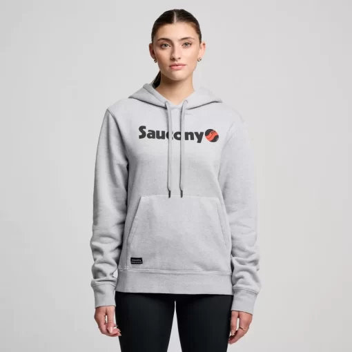 Tops | Clothing*saucony Recovery Hoody Light Grey Heather Graphic