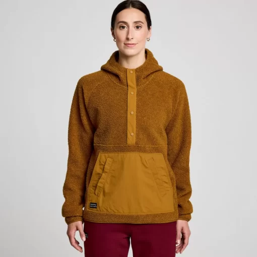 Tops | Jackets*saucony Recovery Sherpa Pullover Bronze