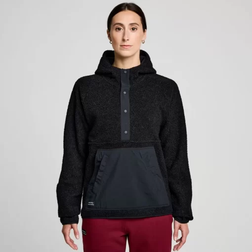 Tops | Jackets*saucony Recovery Sherpa Pullover Black