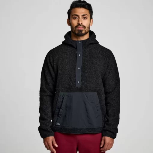 Tops | Jackets*saucony Recovery Sherpa Pullover Black