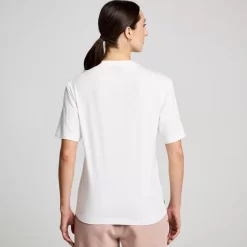 Tops | Clothing*saucony Recovery Short Sleeve White Graphic