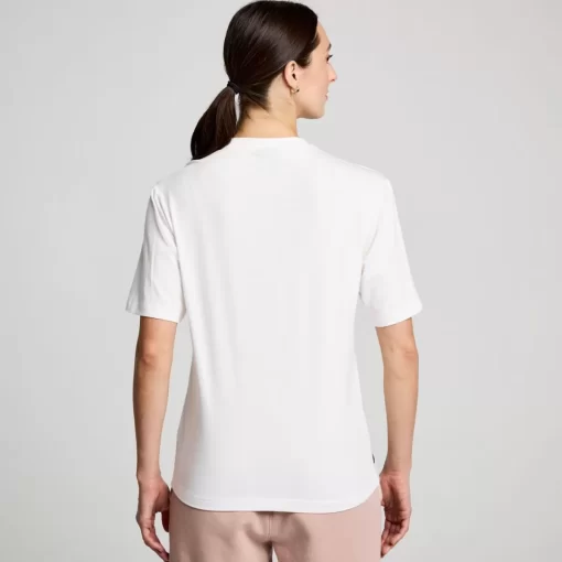 Tops | Clothing*saucony Recovery Short Sleeve White Graphic