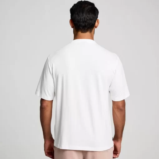 Tops | Clothing*saucony Recovery Short Sleeve White Graphic