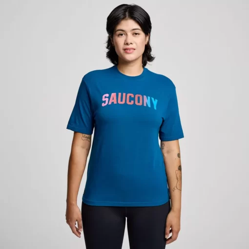 Tops | Clothing*saucony Recovery Short Sleeve Soothe Graphic