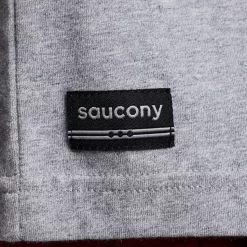 Tops | Clothing*saucony Recovery Short Sleeve Light Grey Heather Graphic