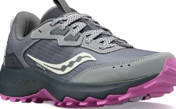 Wide Widths | Trail/Hiking*saucony Women's Aura TR Wide Fossil | Grape