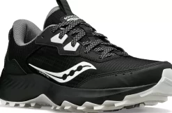 Wide Widths | Trail/Hiking*saucony Women's Aura TR Wide Black | Fog