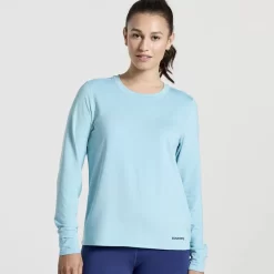 Clothing | Apparel*saucony Women's Boulder Baselayer Rainfall Heather
