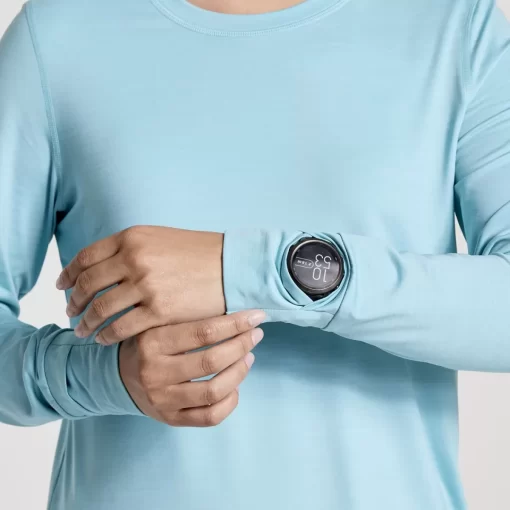 Clothing | Apparel*saucony Women's Boulder Baselayer Rainfall Heather