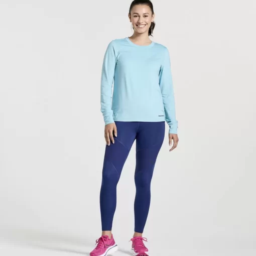 Clothing | Apparel*saucony Women's Boulder Baselayer Rainfall Heather