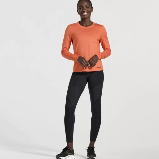 Clothing | Apparel*saucony Women's Boulder Baselayer Ember Heather