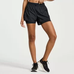 Clothing | Apparel*saucony Women's Elevate 4" 2-in-1 Short Black