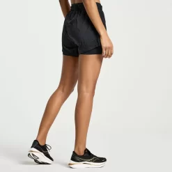 Clothing | Apparel*saucony Women's Elevate 4" 2-in-1 Short Black