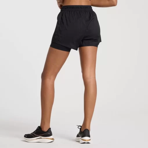 Clothing | Apparel*saucony Women's Elevate 4" 2-in-1 Short Black